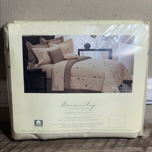 Serenity Home Collection Queen Flat Sheet - Beige